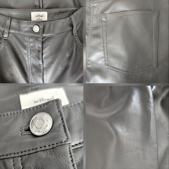 🇨🇦 Aritzia Wilfred Melina Pants Long Argentique - Picture 4 of 16